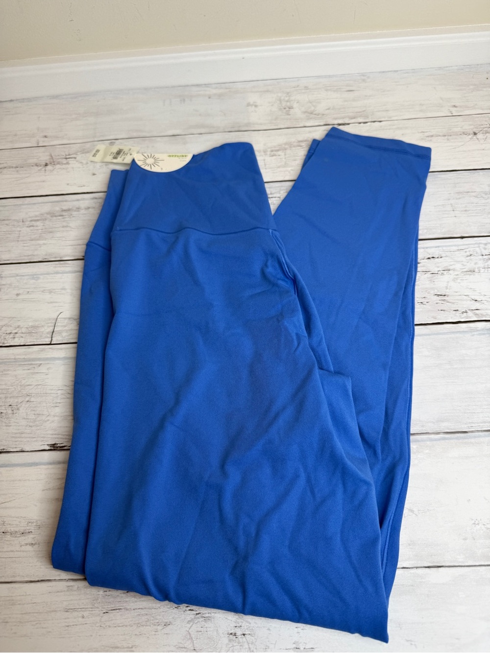 aerie Electric Blue High-Rise Leggings, cropped